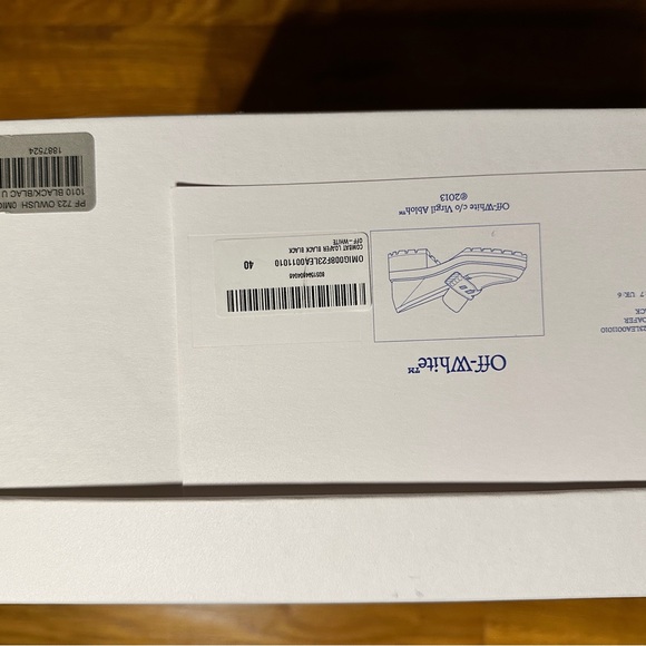 Off White - Men’s Combat Leather Loafer - Black - Size 7 (US) - NEW! - Picture 11 of 12